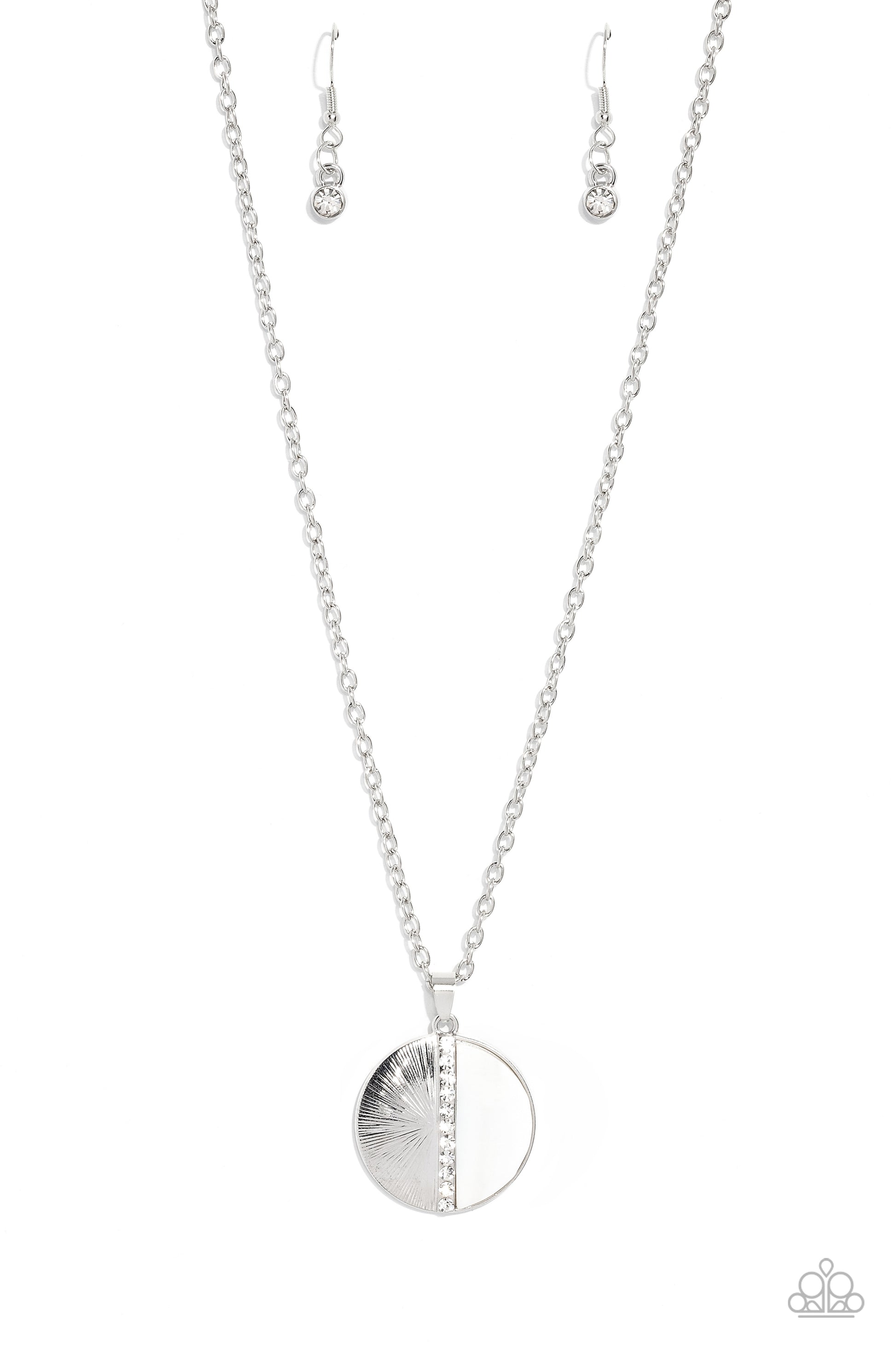 Captivating Contrast White Necklace - Jewelry by Bretta