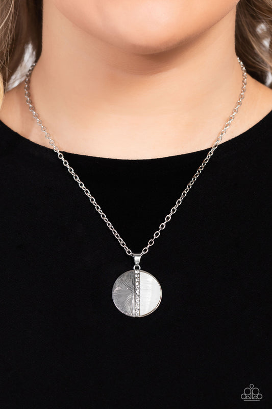 Captivating Contrast White Necklace - Jewelry by Bretta