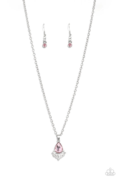 Fancy Fringe Pink Necklace - Jewelry by Bretta