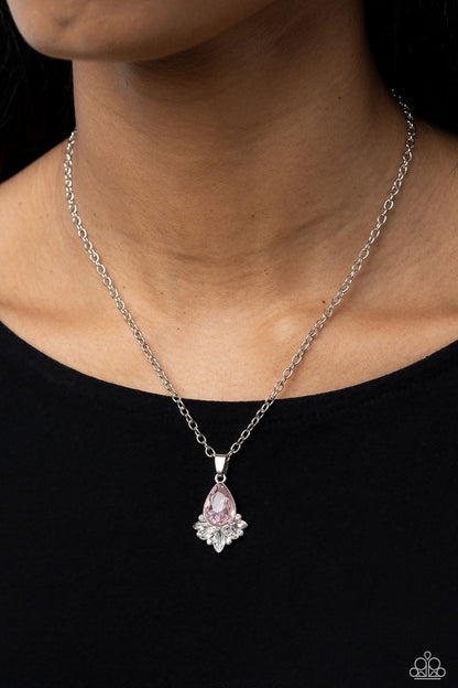 Fancy Fringe Pink Necklace - Jewelry by Bretta