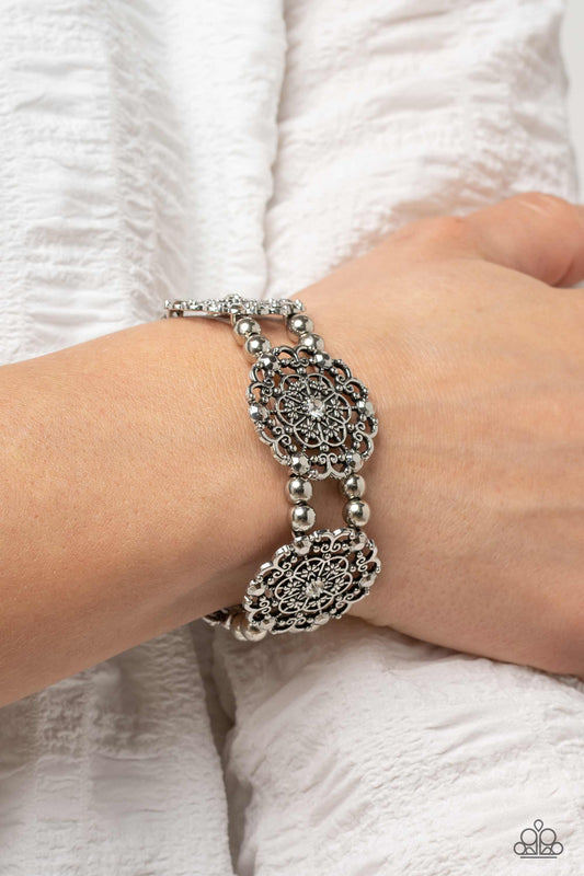Ornamental Occasion White Bracelet - Jewelry by Bretta