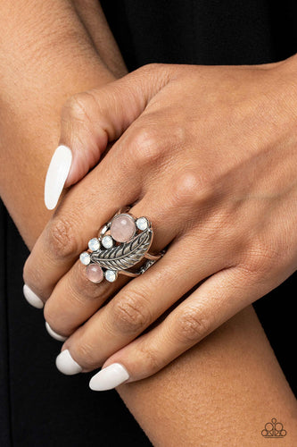 Off To FEATHER-land Pink Ring - Jewelry by Bretta