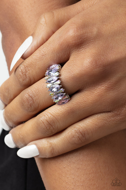 Kaleidoscopic Knockout Purple Ring - Jewelry by Bretta
