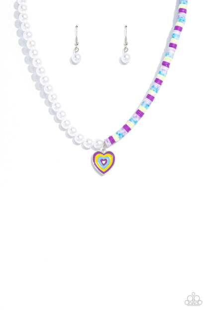 Precise Psychedelic Purple Necklace - Jewelry by Bretta