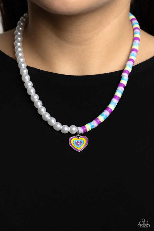 Precise Psychedelic Purple Necklace - Jewelry by Bretta