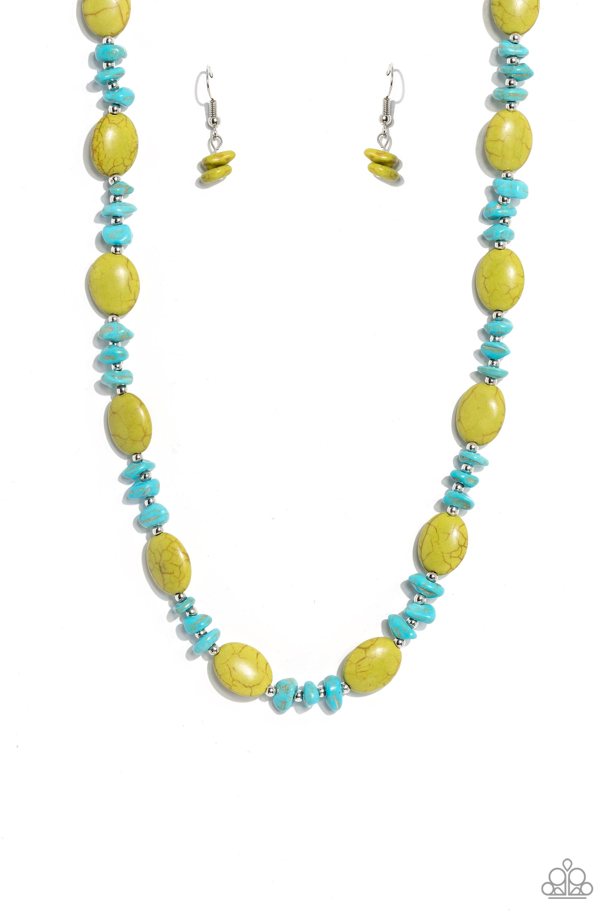 Stone Age Showcase Green Necklace - Jewelry by Bretta