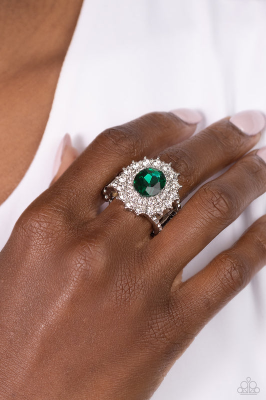 Layered Luminescence Green Ring - Jewelry by Bretta