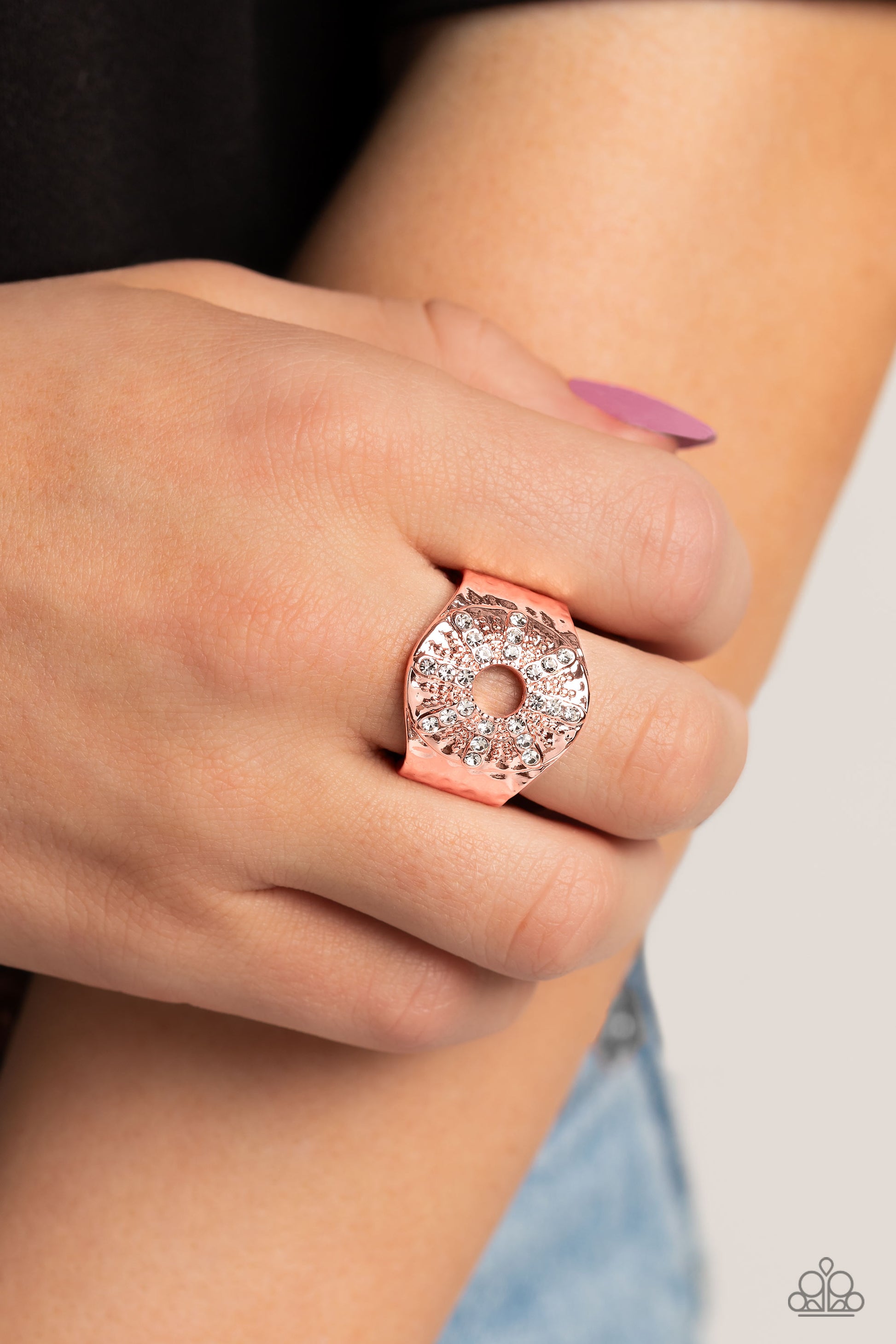 Stylish Sunbeams Copper Ring - Jewelry by Bretta
