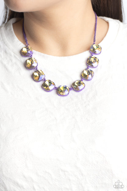 Combustible Command Purple Necklace - Jewelry by Bretta