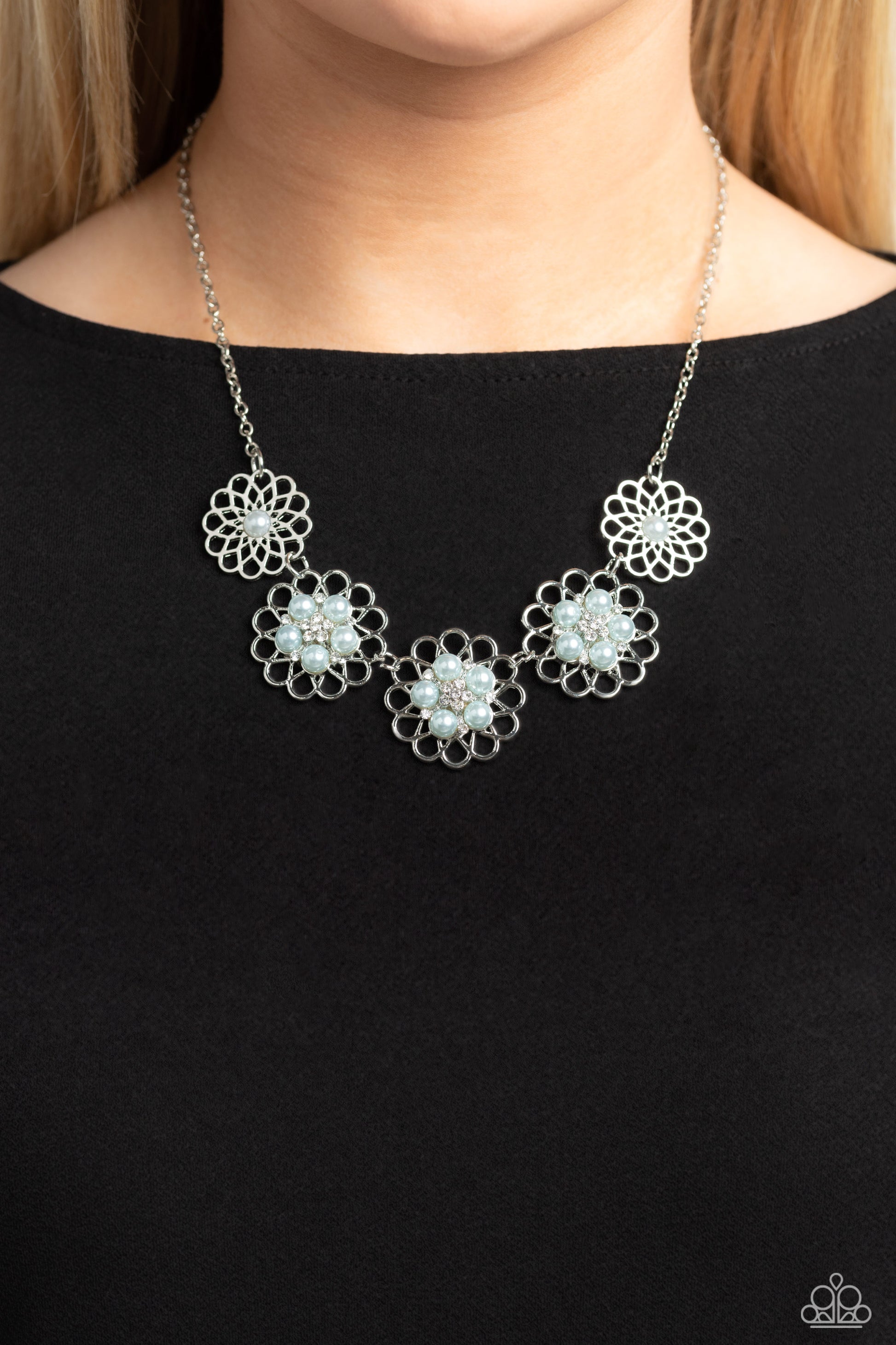 Mandala Mosaic Blue Necklace - Jewelry by Bretta