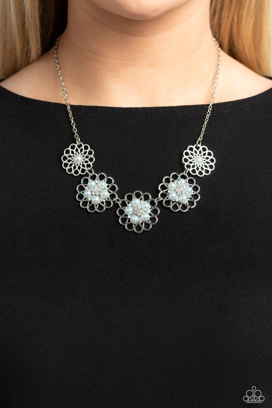 Mandala Mosaic Blue Necklace - Jewelry by Bretta