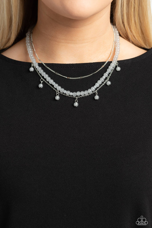 BEAD All About It Silver Necklace - Jewelry by Bretta
