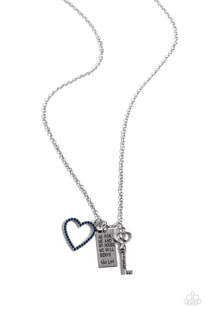 Indulgent Belief Blue Necklace - Jewelry by Bretta