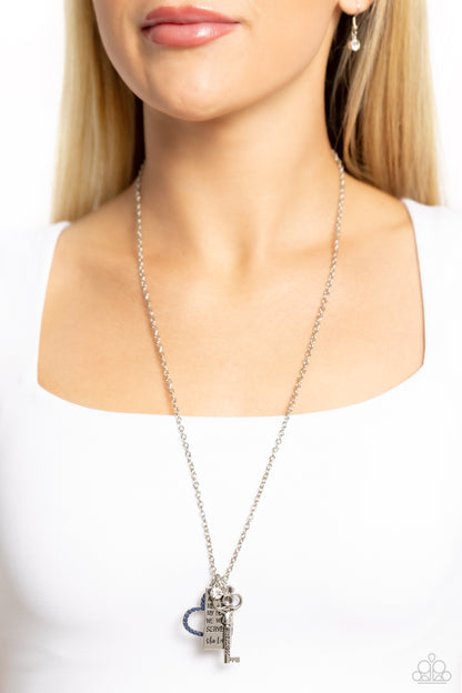 Indulgent Belief Blue Necklace - Jewelry by Bretta