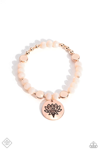 Leisurely Lotus Rose Gold Bracelet - Jewelry by Bretta