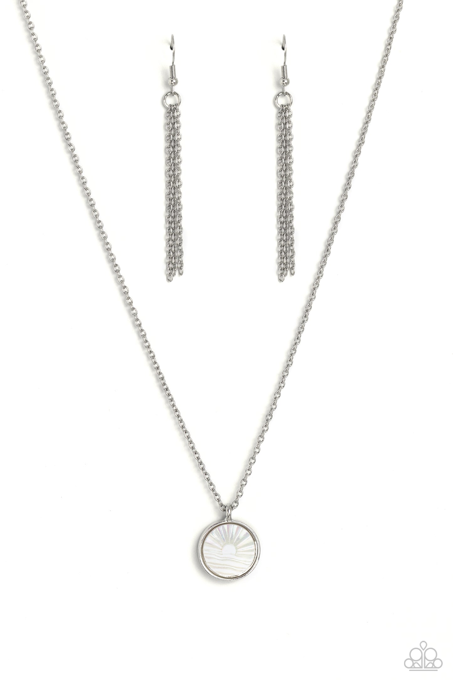 Seize the Sunset White Necklace - Jewelry by Bretta