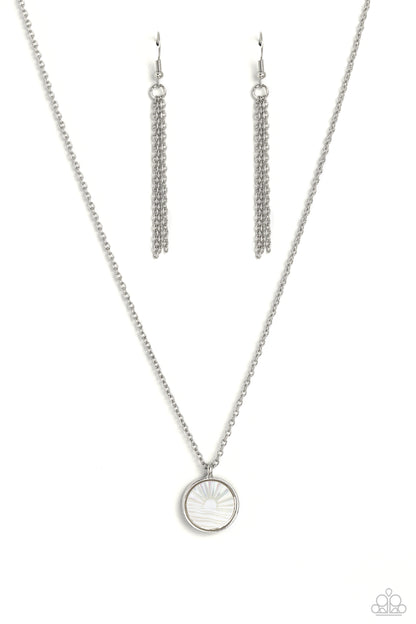 Seize the Sunset White Necklace - Jewelry by Bretta