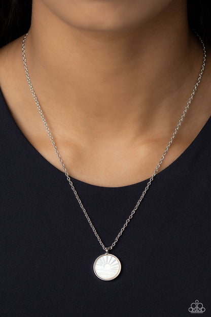 Seize the Sunset White Necklace - Jewelry by Bretta