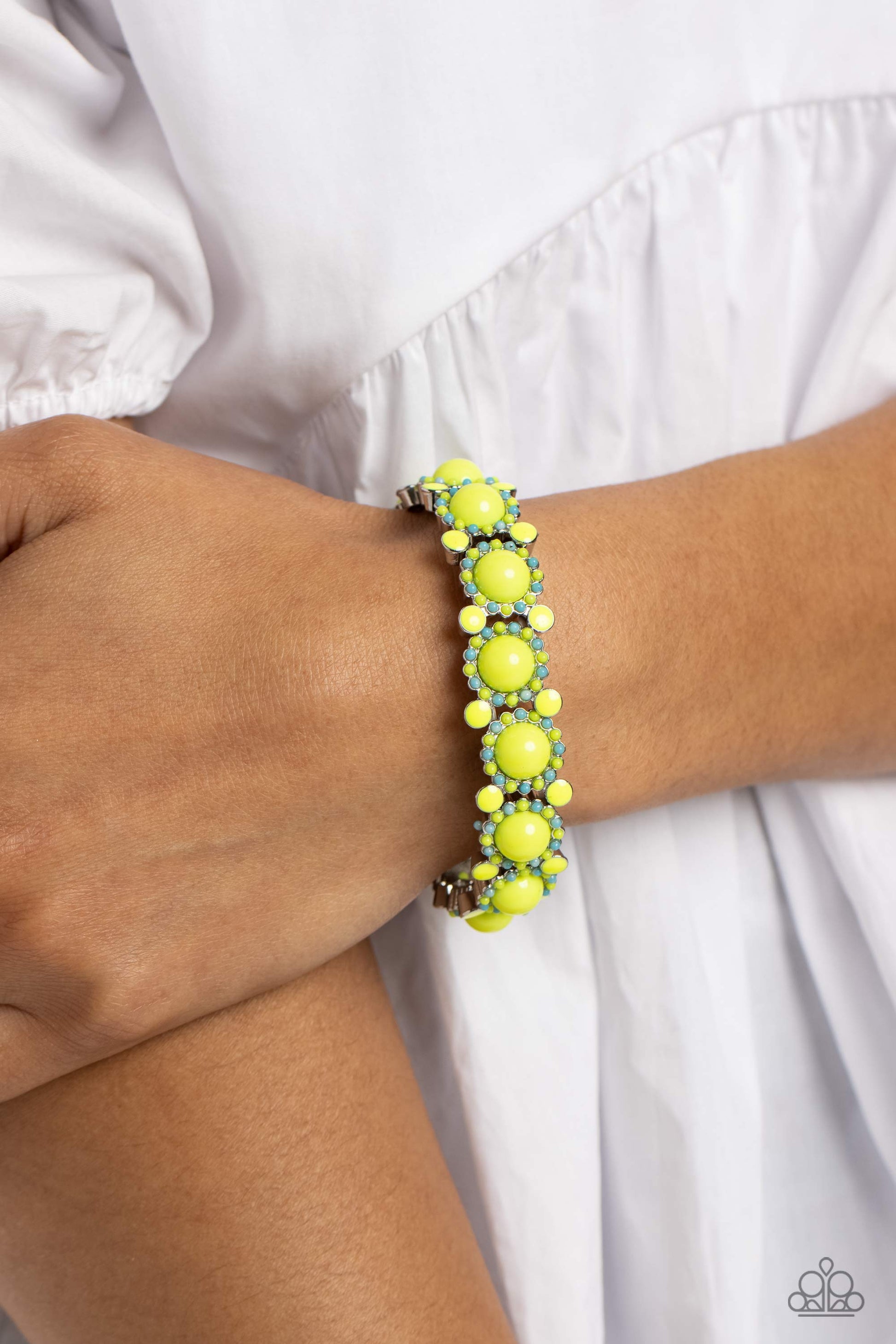 Pop Art Party Green Bracelet - Jewelry by Bretta