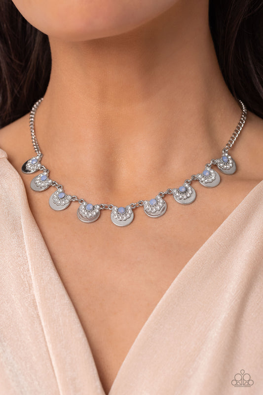 Grandiose Grace Blue Necklace  - Jewelry by Bretta