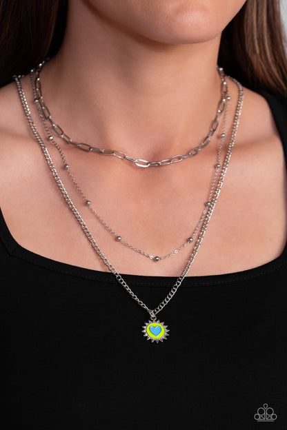 Burning Love Green Necklace  - Jewelry by Bretta
