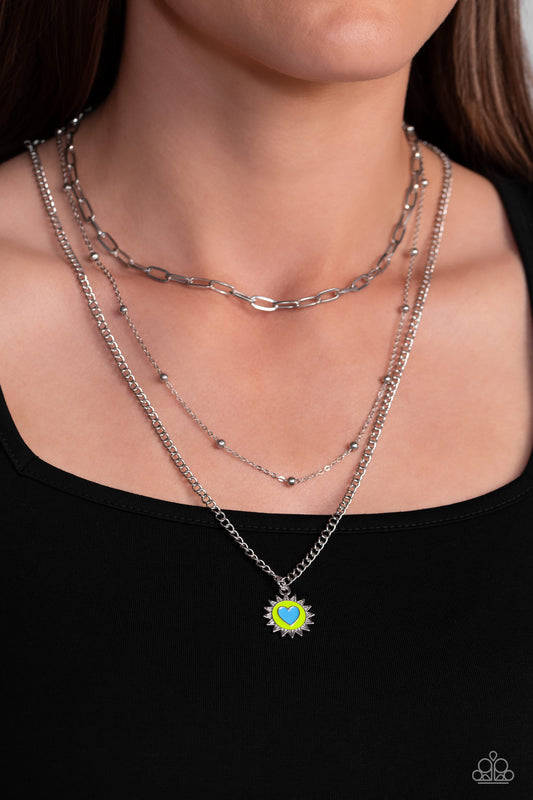 Burning Love Green Necklace  - Jewelry by Bretta