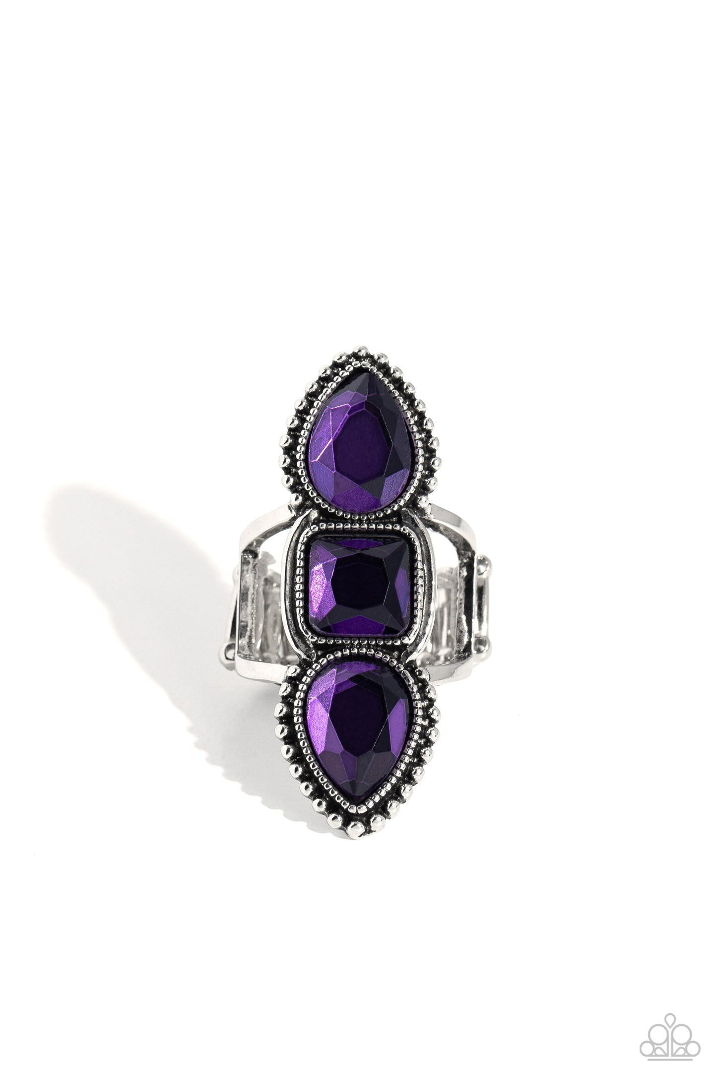 Dazzling Direction Purple Ring - Jewelry by Bretta