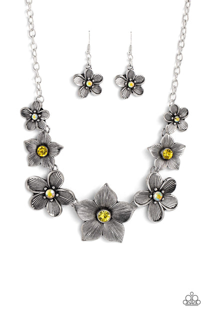 Free FLORAL Yellow Necklace - Jewelry by Bretta