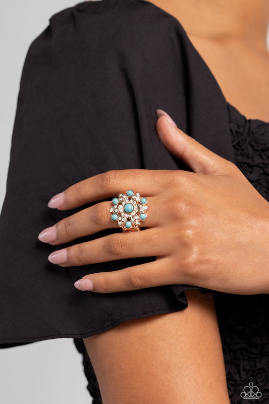 Flower of Life Rose Gold Ring - Jewelry by Bretta