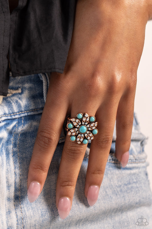 Flower of Life Copper Ring - Jewelry by Bretta