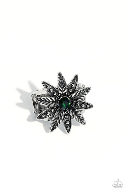 Sunflower Season Green Ring - Jewelry by Bretta