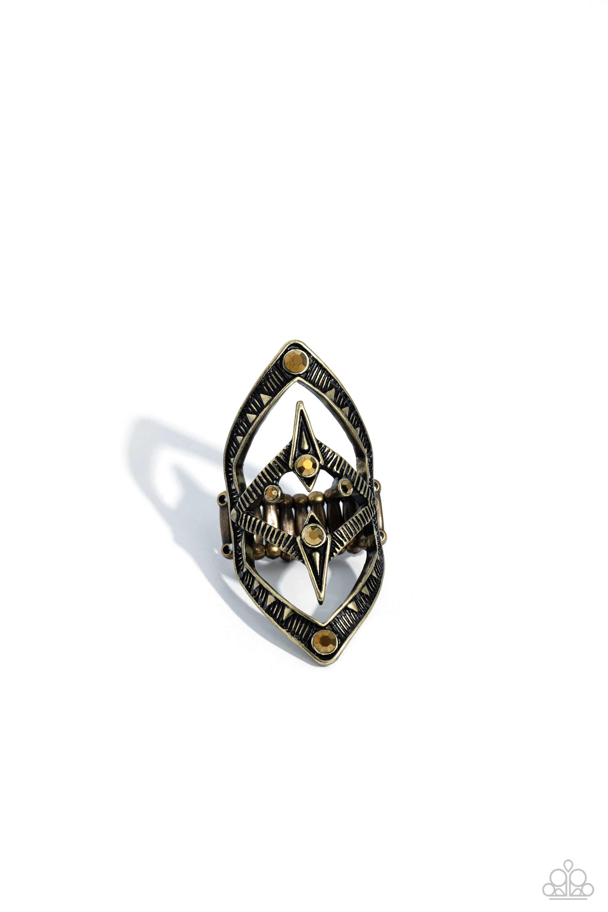 Daring Diamonds Brass Ring - Jewelry by Bretta