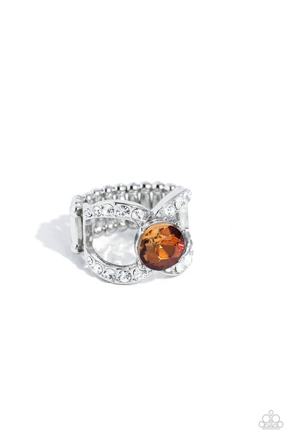 Bow Chicka Bow Wow Brown Ring - Jewelry by Bretta