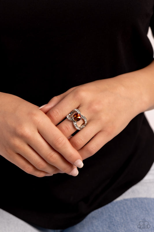 Bow Chicka Bow Wow Brown Ring - Jewelry by Bretta