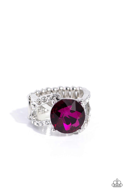 Scintillating Swirl Pink Ring - Jewelry by Bretta