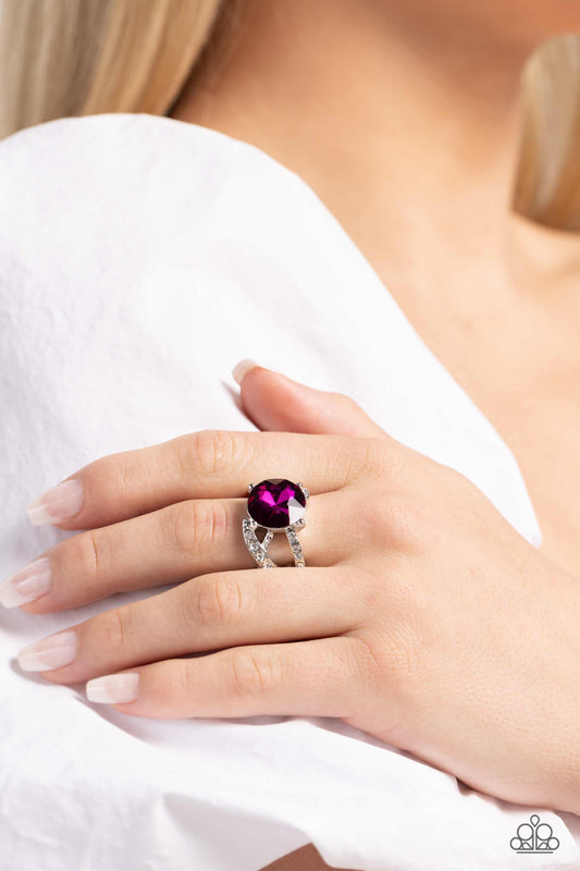 Scintillating Swirl Pink Ring - Jewelry by Bretta