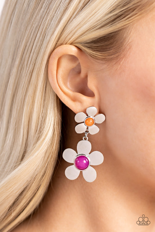 Fashionable Florals Pink Earrings - Jewelry by Bretta