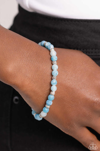 Ethereally Earthy Blue Bracelet - Jewelry by Bretta