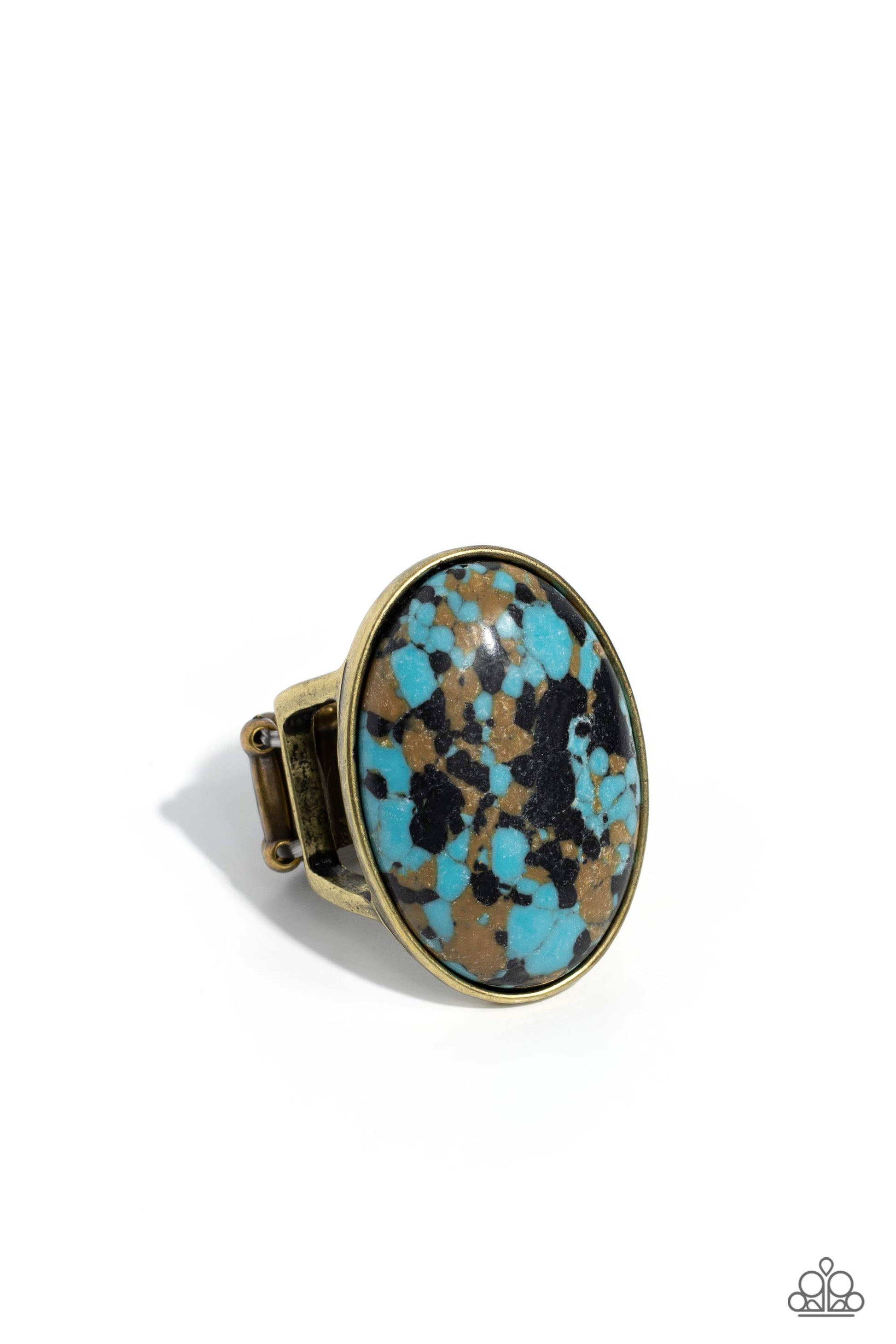 Terrazzo Tease Brass Ring - Jewelry by Bretta