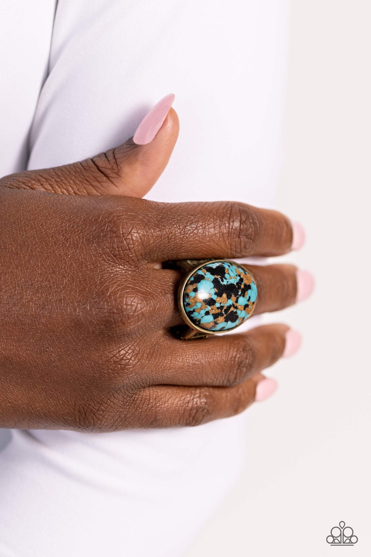 Terrazzo Tease Brass Ring - Jewelry by Bretta