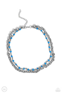 A Pop of Color Blue Necklace - Jewelry by Bretta