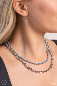 A Pop of Color Blue Necklace - Jewelry by Bretta