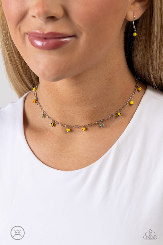 Beach Ball Bliss Yellow Necklace - Jewelry by Bretta