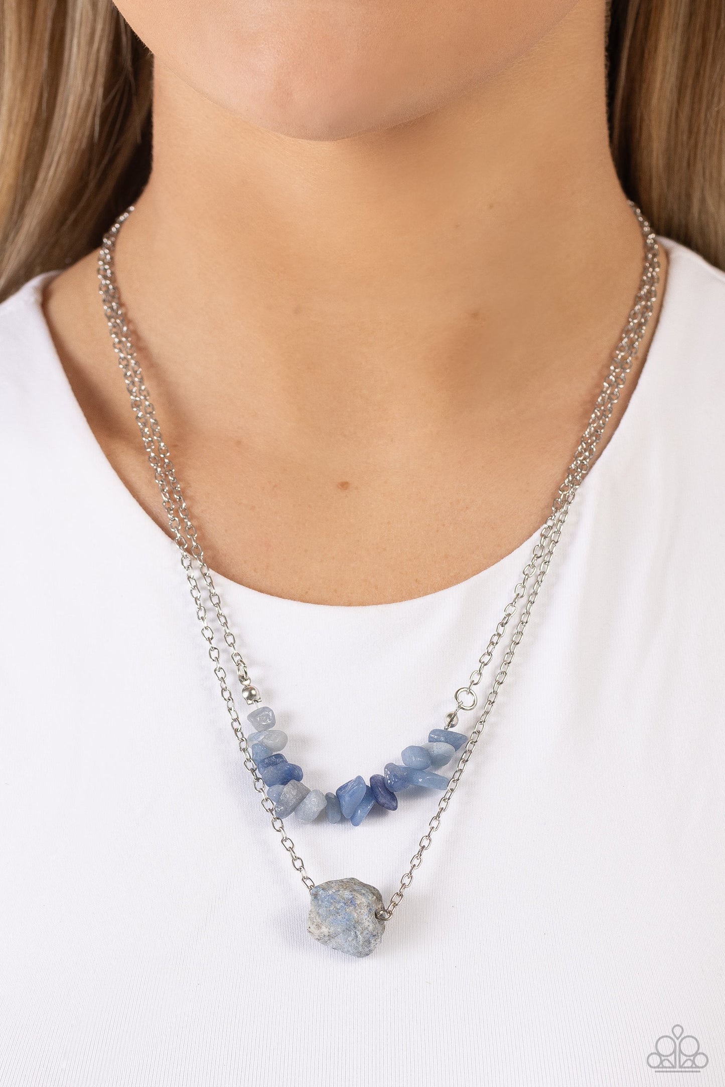 Chiseled Caliber Blue Necklace - Jewelry by Bretta