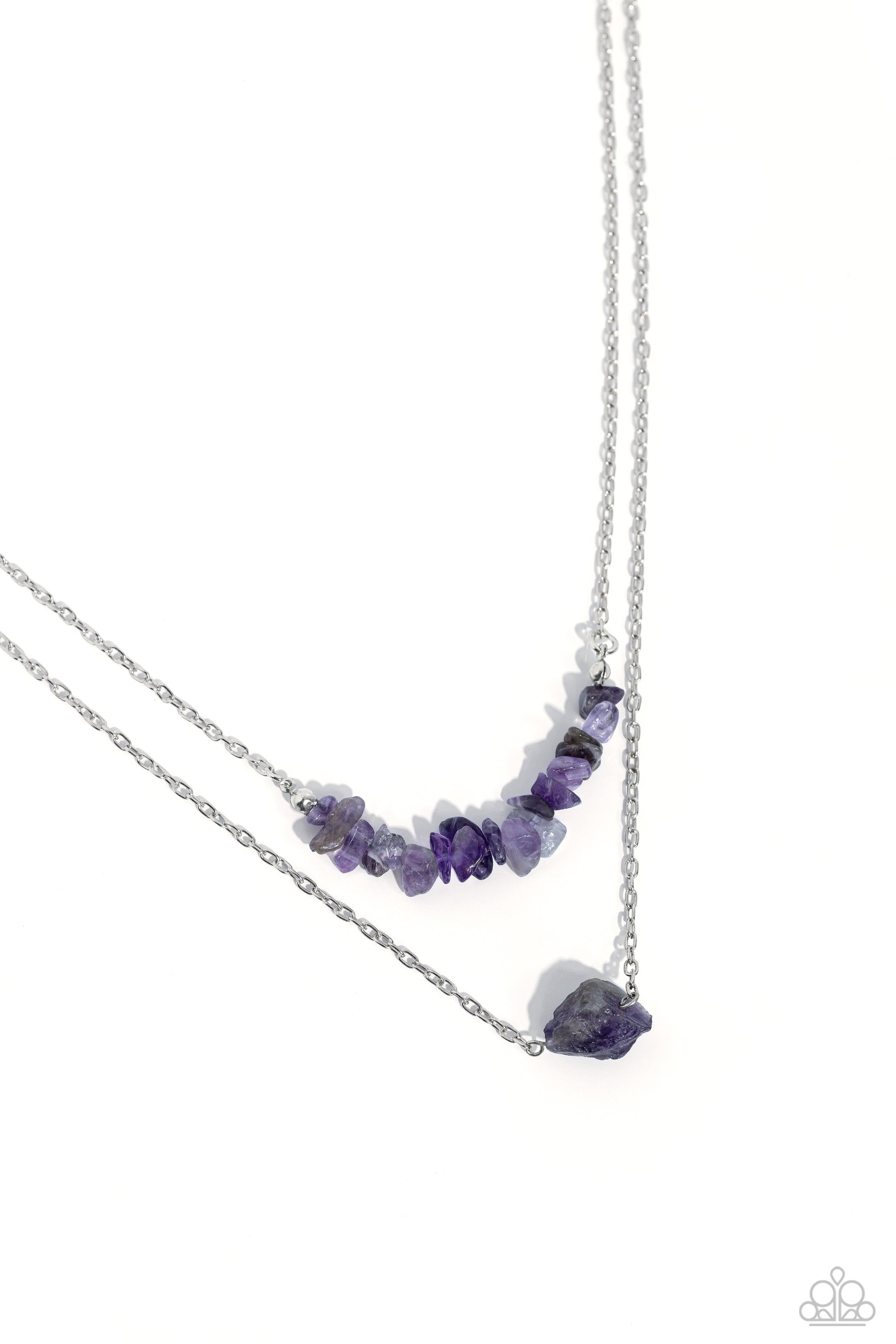 Chiseled Caliber Purple Necklace - Jewelry by Bretta