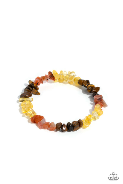 Sculpted Showcase Brown Bracelet - Jewelry by Bretta