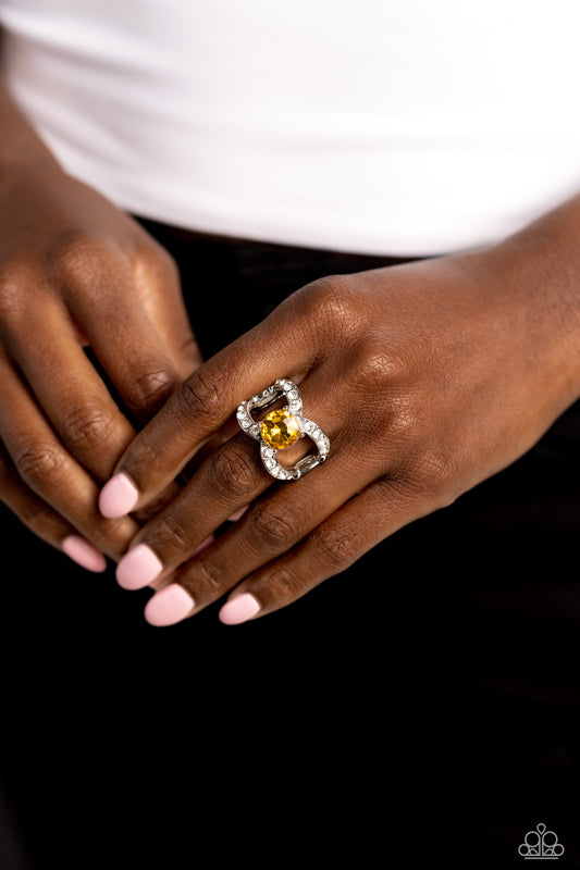 Bow Chicka Bow Wow Yellow Ring - Jewelry by Bretta