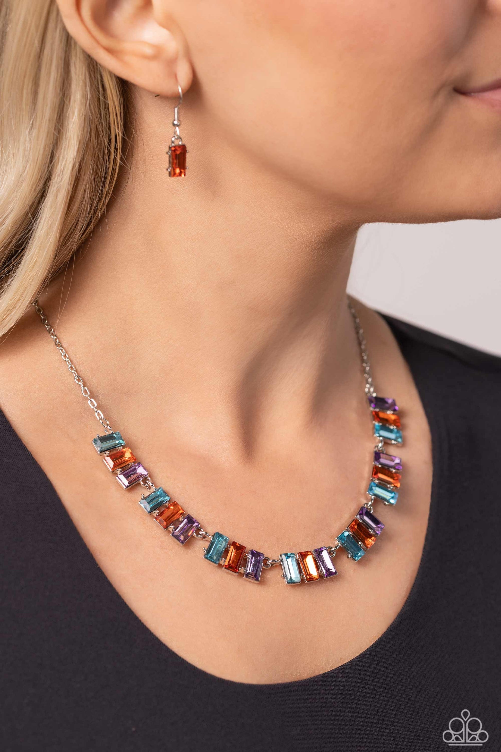 Elite Emeralds Orange Necklace - Jewelry by Bretta