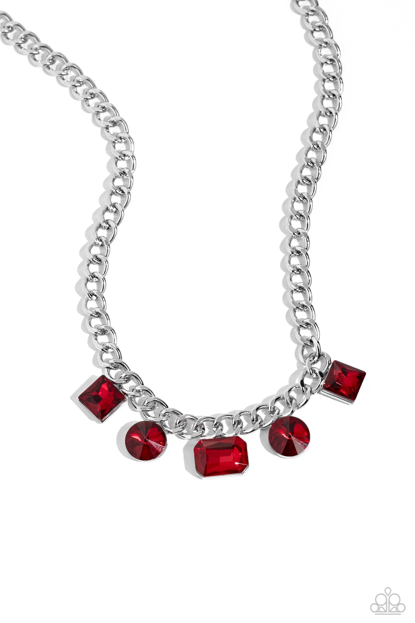 Alternating Audacity Red Necklace - Jewelry by Bretta