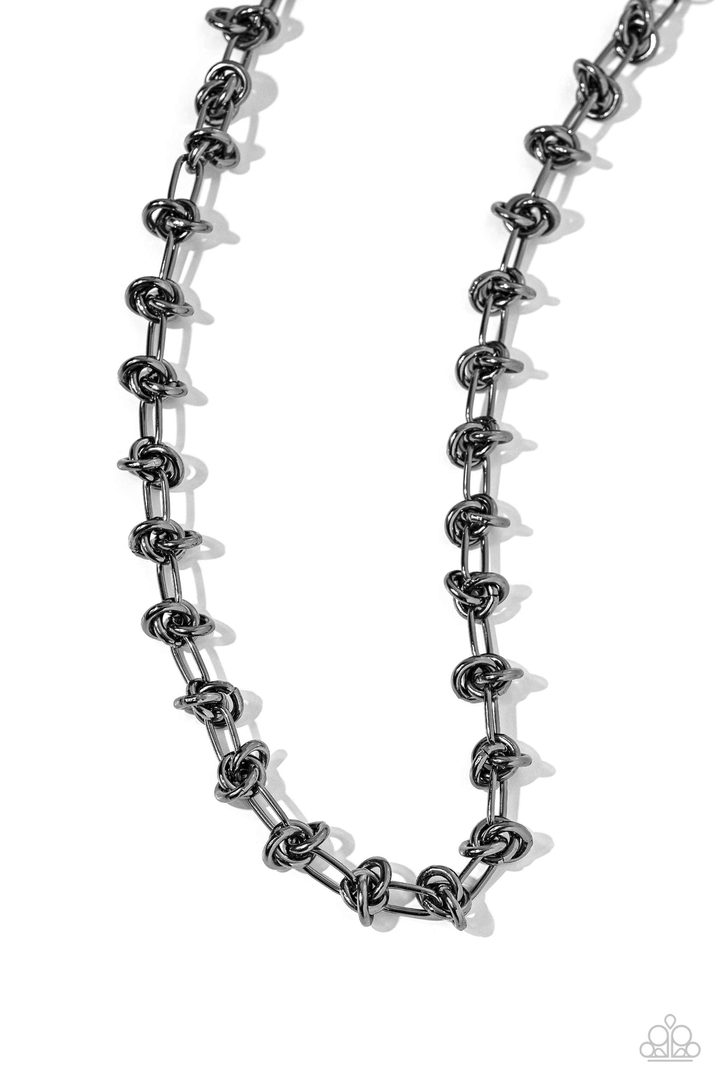 Knotted Kickoff Black Necklace - Jewelry by Bretta